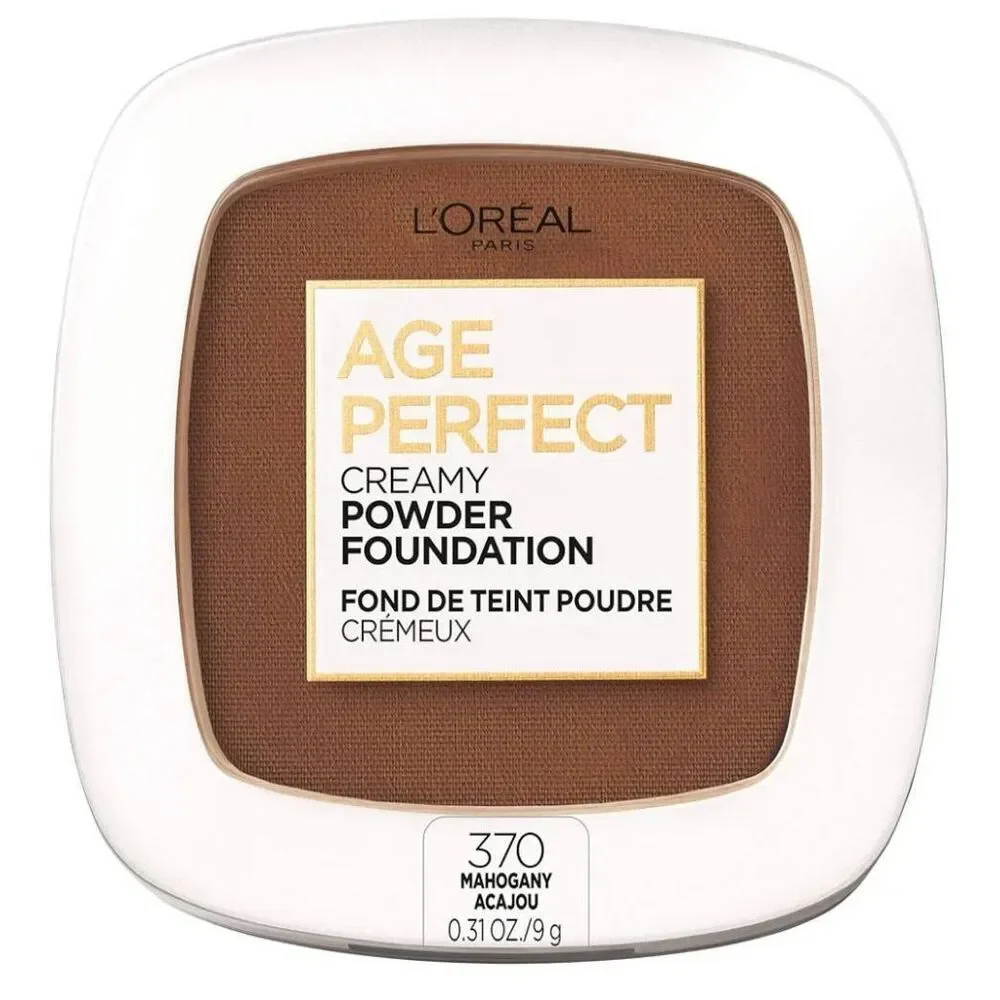 L'Oreal Age Perfect Creamy Powder Foundation w/ Minerals 370 Mahogany New